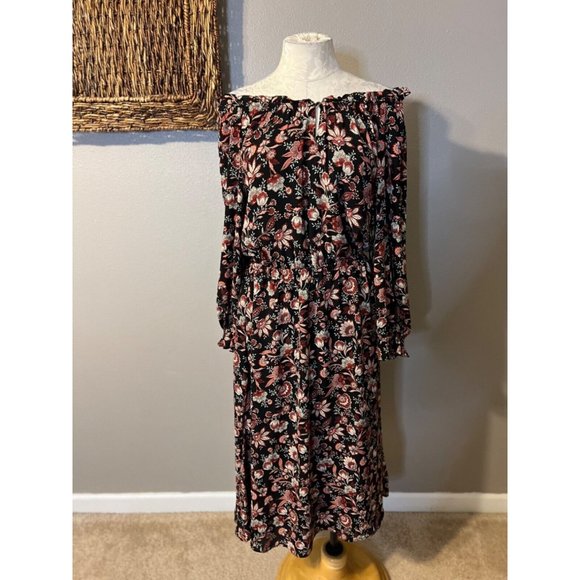 Talbots Midi Dress S Small Autumn Garden Stretch Career Church NEW NWT $149 - Picture 3 of 11